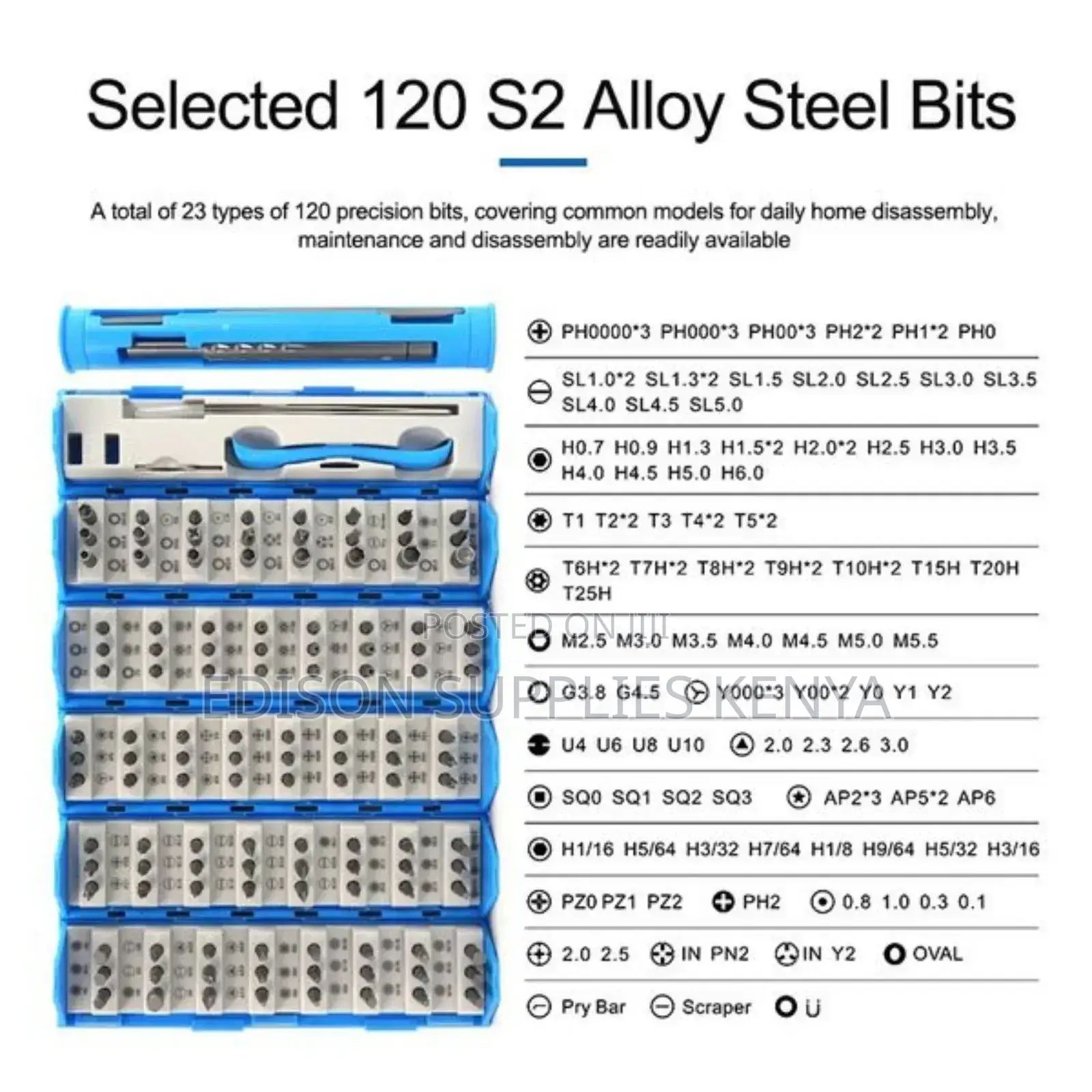 Precision Screwdrivers Set 128 in 1 Koocu Premium CRV Scroll Store