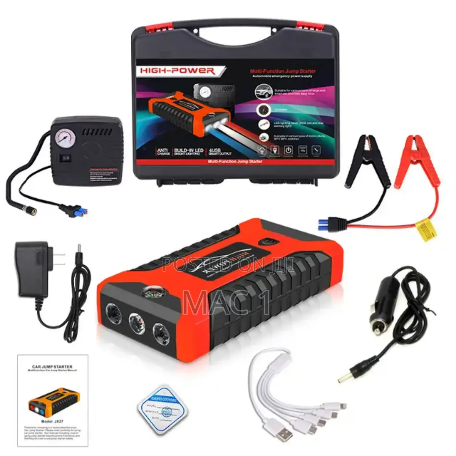 Car Jumpstarter Kit Complete Set