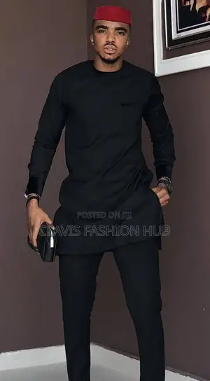 Traditional Black Men Suit for Funeral