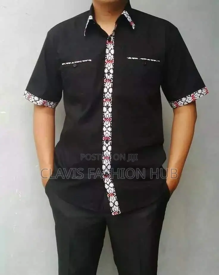 Black Men Shirt for Funeral