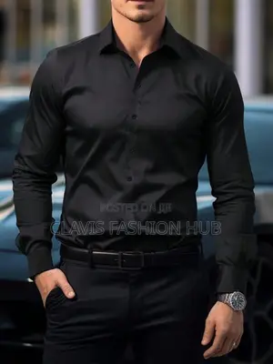 Black Men Shirt for Funeral