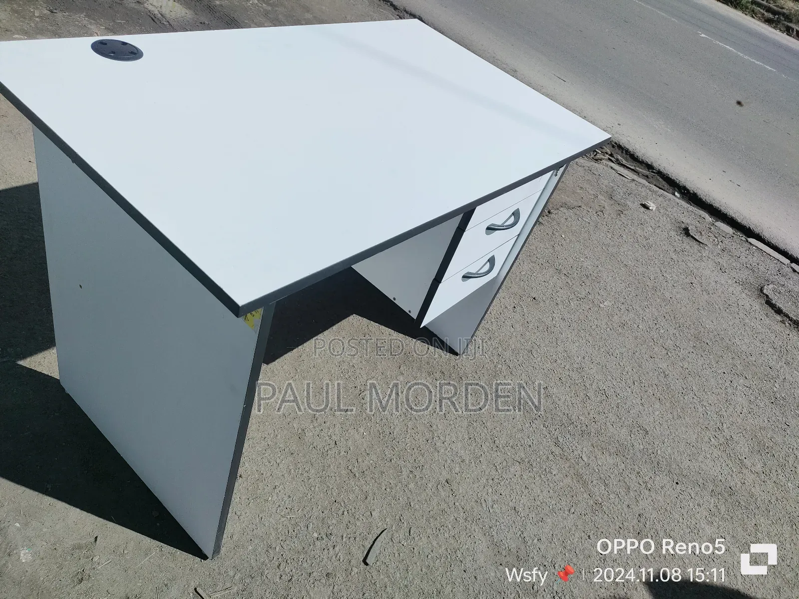 White Computer Table