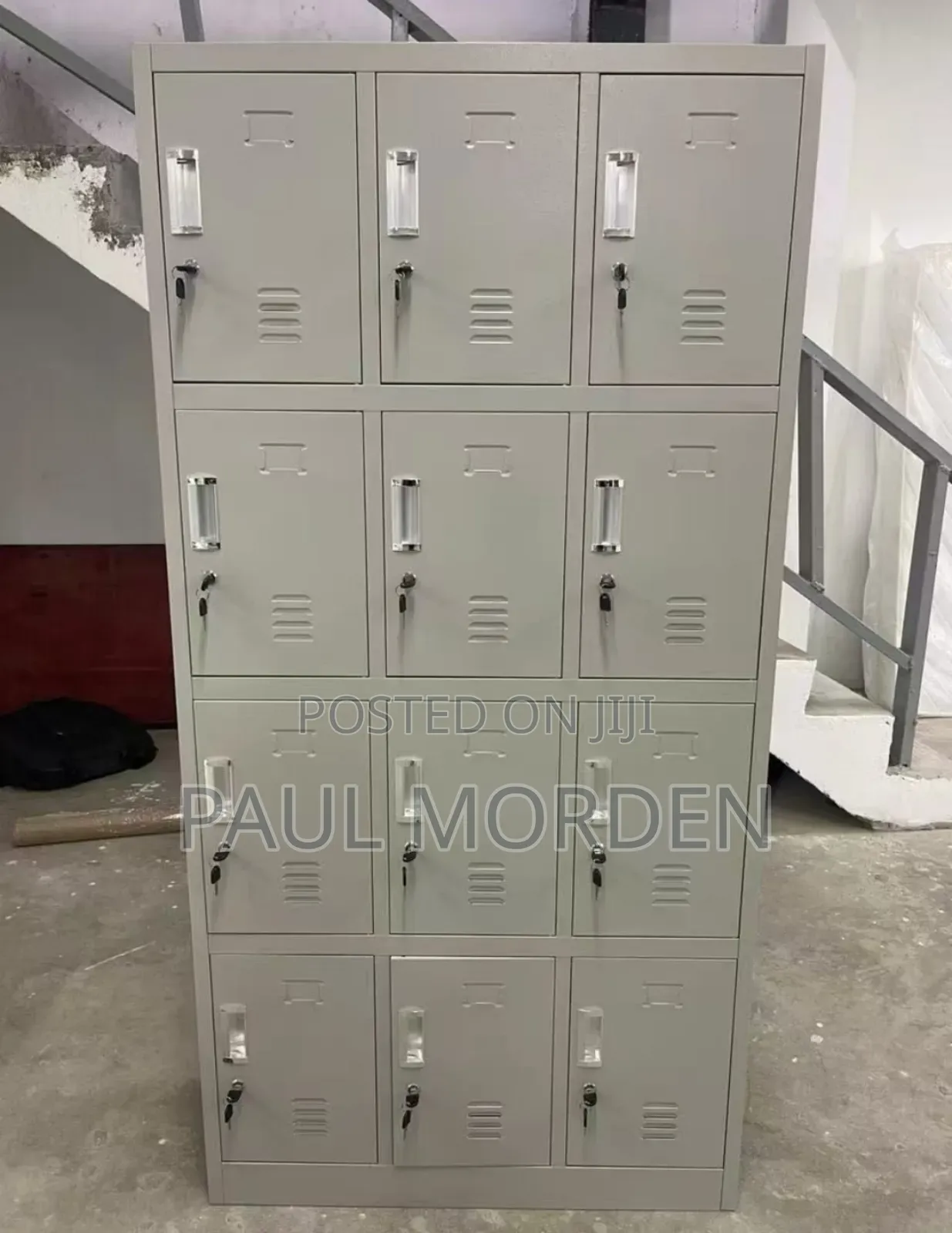 Office Filling Cabinet With Twelve Lockable Drawers