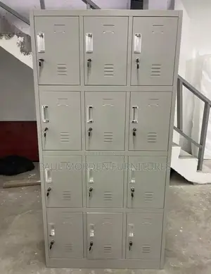 Office Filling Cabinet With Twelve Lockable Drawers
