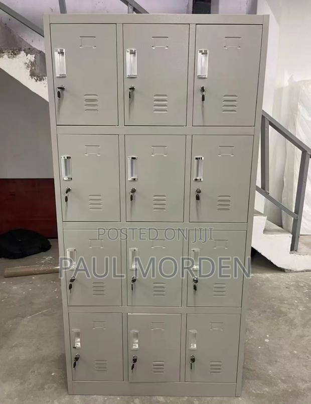 Office Filling Cabinet With Twelve Lockable Drawers