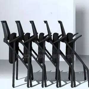 Office Chairs: Midnight Black Foldable Office Training Chair