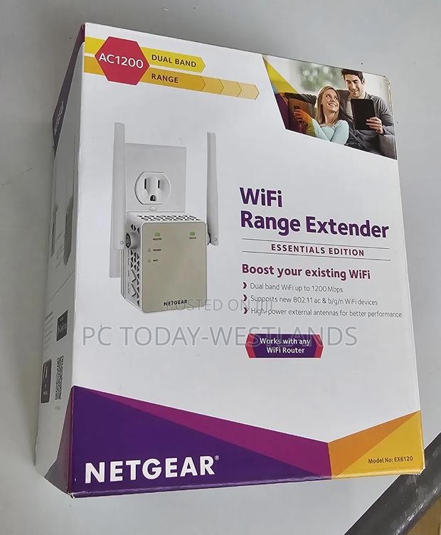 Netgear Wi-Fi Range Extender Ex6120 - Up to 1500 Sq Ft