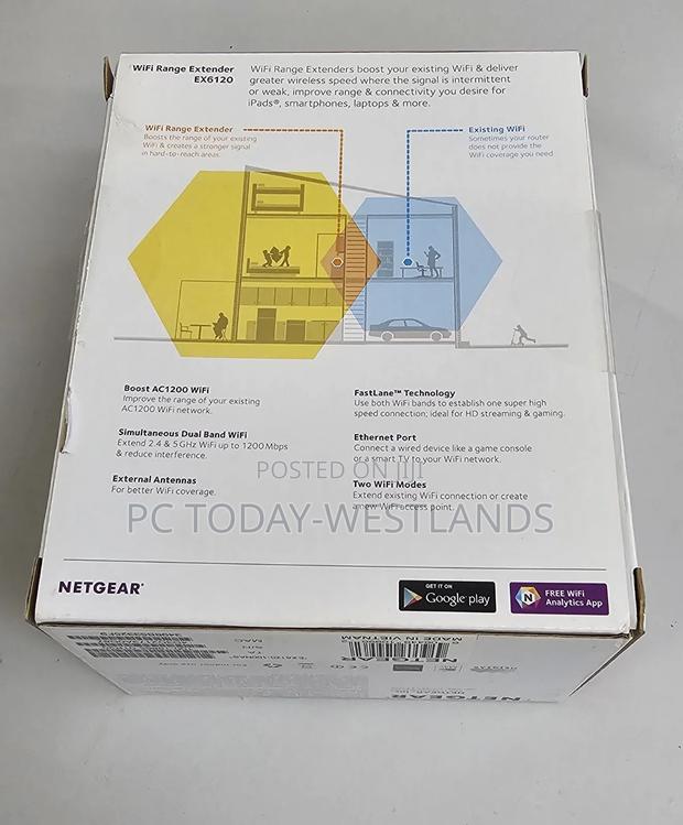 Netgear Wi-Fi Range Extender Ex6120 - Up to 1500 Sq Ft - thumbnail 5