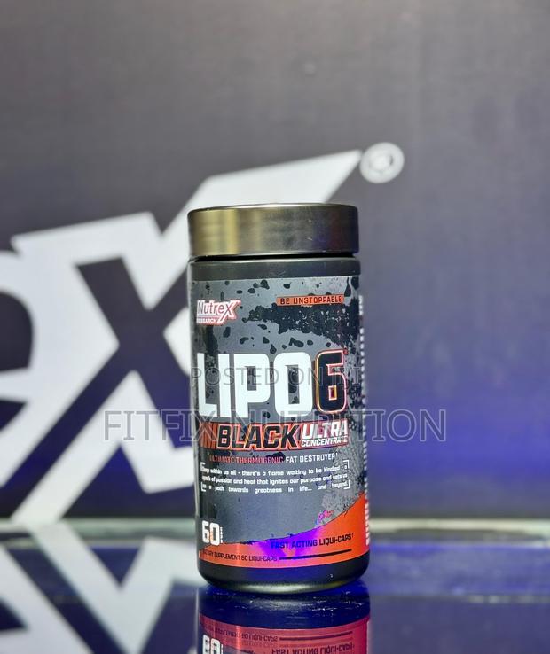 Lipo 6 Black Uc 60 Caps - main view