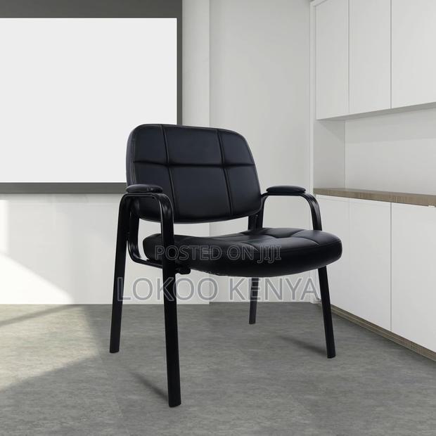 Office Chair: Polyester Mild Medium Back Visitor Chair - main view