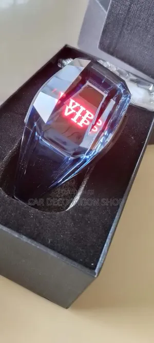 Colourless Led Glass VIP Labelled Gear Knob