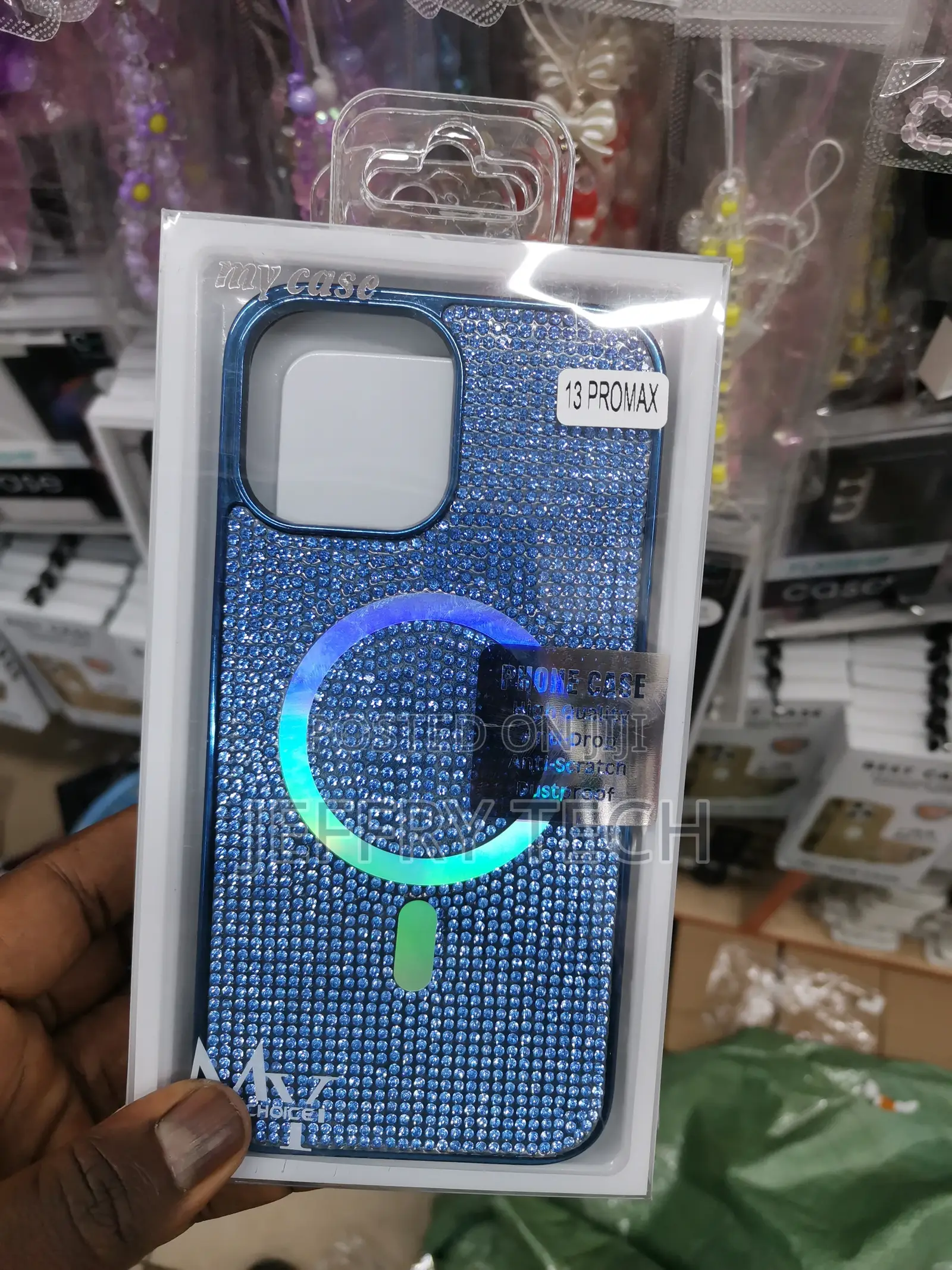 Glitter Case for iPhone 13 Pro Max With Magsafe -Blue