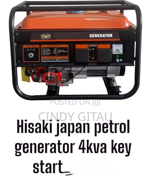 Hisaki Japan Petrol Generator 4kva Key Start