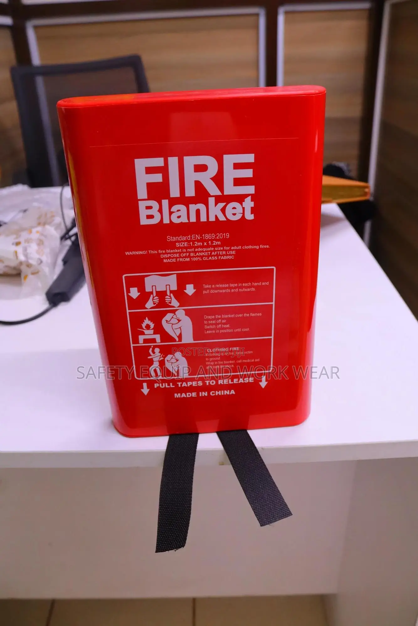 1.8m By 1.8m Fire Blanket Quality Premium