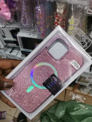 iPhone 12 Pro Max Magnetic Glitter Case With Magsafe-Pink