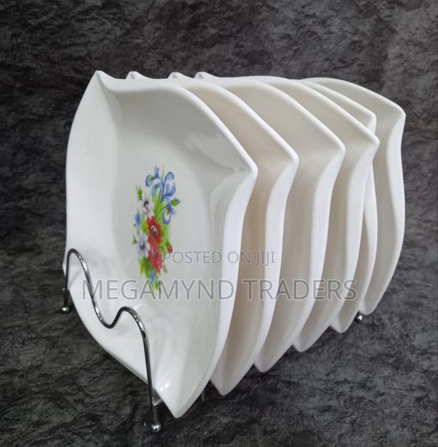 Melamine Plates/6pc Melamine Dinner Plates Flowered - thumbnail 4