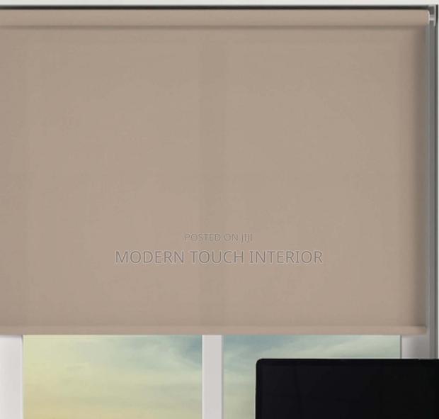 Beige Sunscreen Blinds for Privacy - main view
