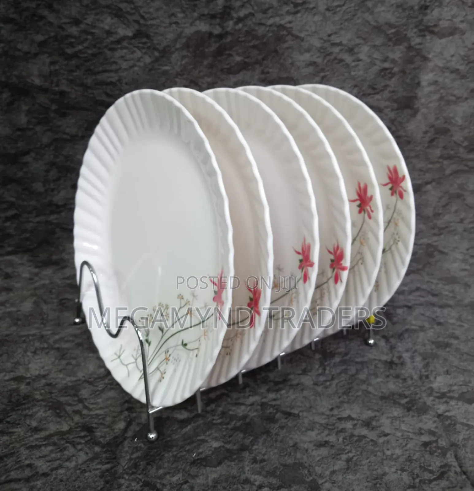 Melamine Plates/6pc Melamine Dinner Plates Flowered