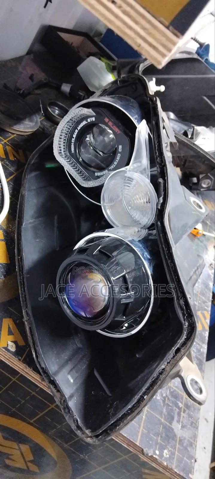 Car Headlight I6 Glory Crystal Ange Eyes