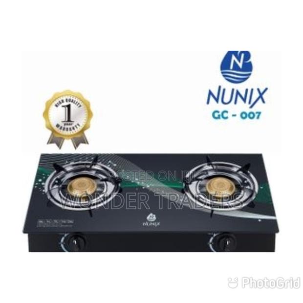 Nunix 2 Burner Glass Table Top Gas Cooker