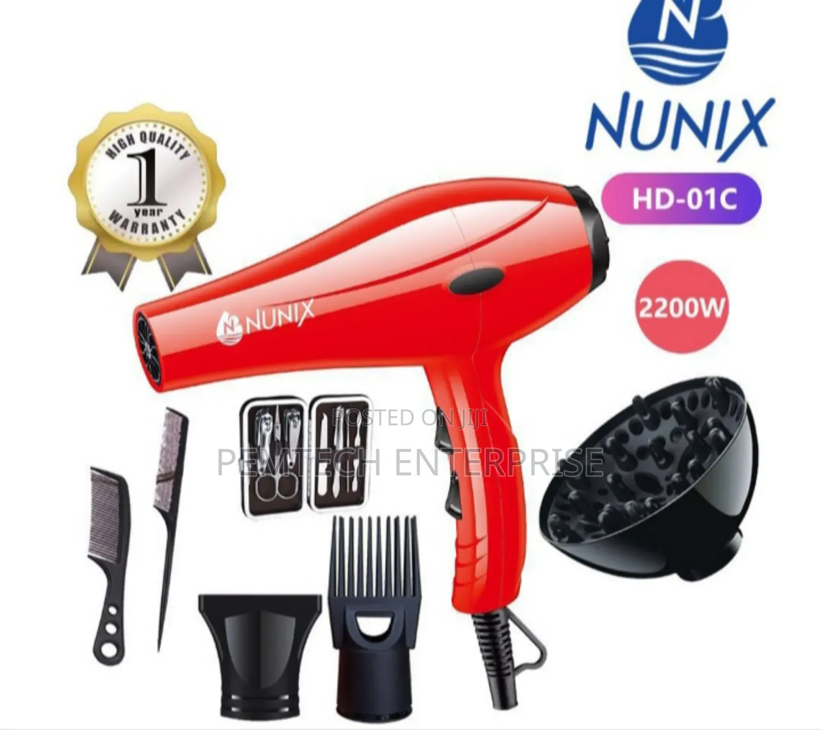 Nunix Hair Dryer for Blow Dry