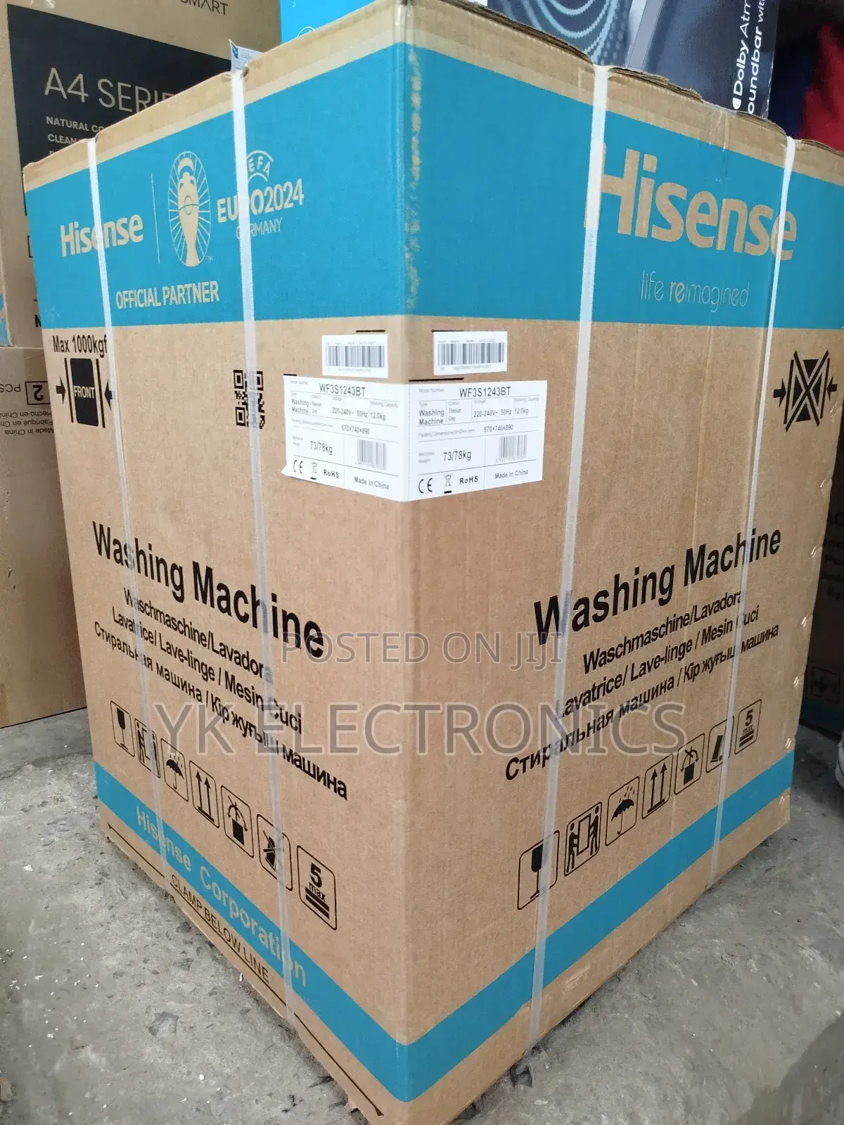 Hisense Washing Machine 12kg Front Load Wf3q1242bt