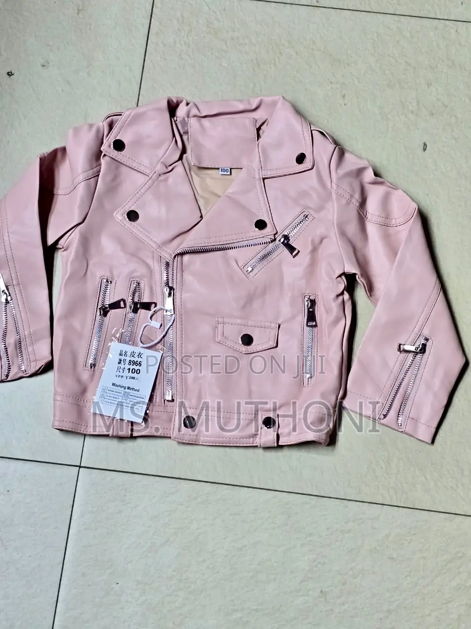 Baby 3-10years PU Leather Jackets, Spring Autumn Coats