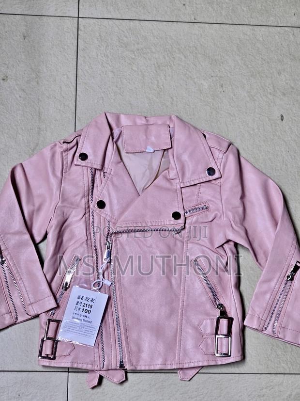 Baby 3-10years PU Leather Jackets, Spring Autumn Coats - thumbnail 3