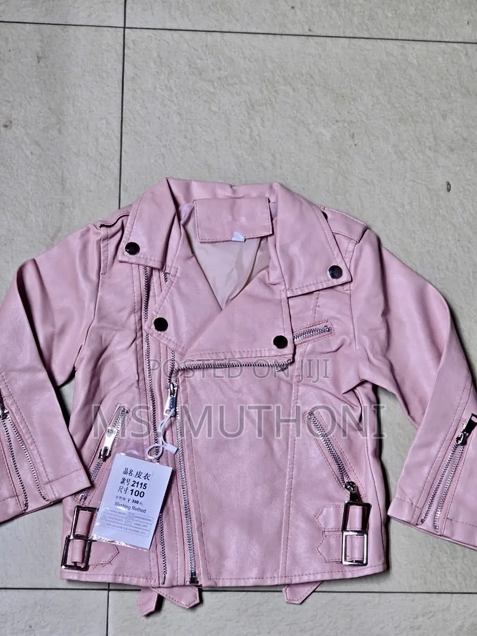 Baby 3-10years PU Leather Jackets, Spring Autumn Coats