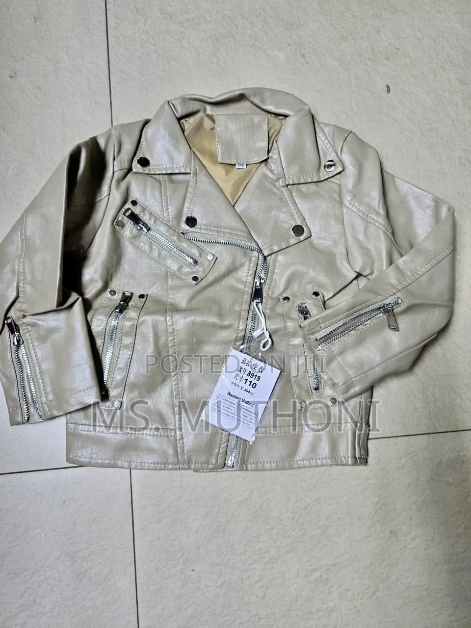 Baby 3-10years PU Leather Jackets, Spring Autumn Coats