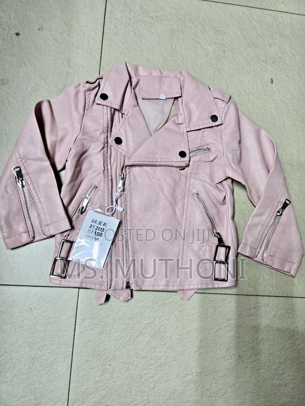 Baby 3-10years PU Leather Jackets, Spring Autumn Coats - thumbnail 4