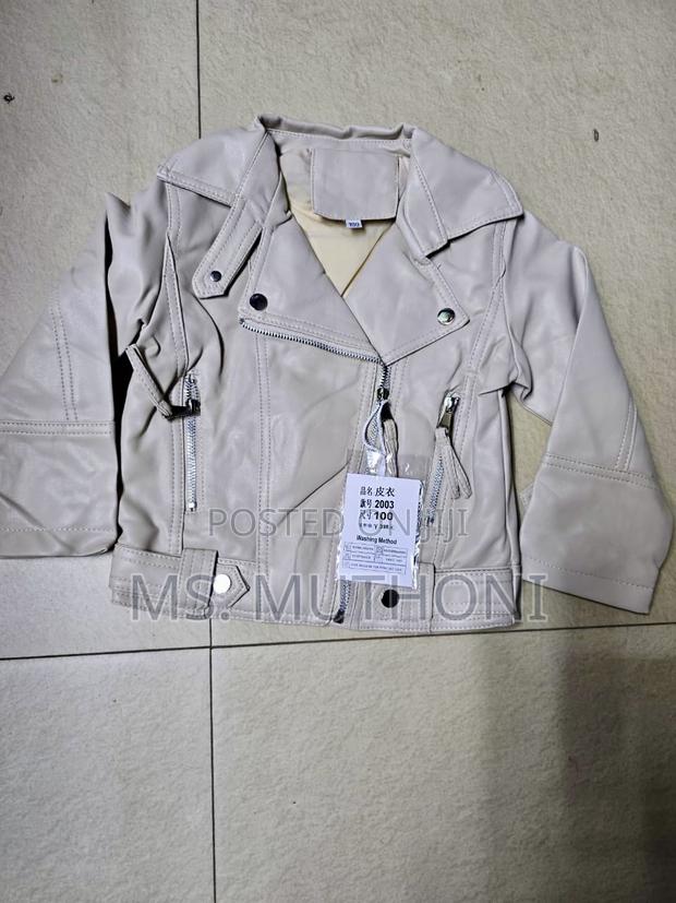 Baby 3-10years PU Leather Jackets, Spring Autumn Coats - thumbnail 2