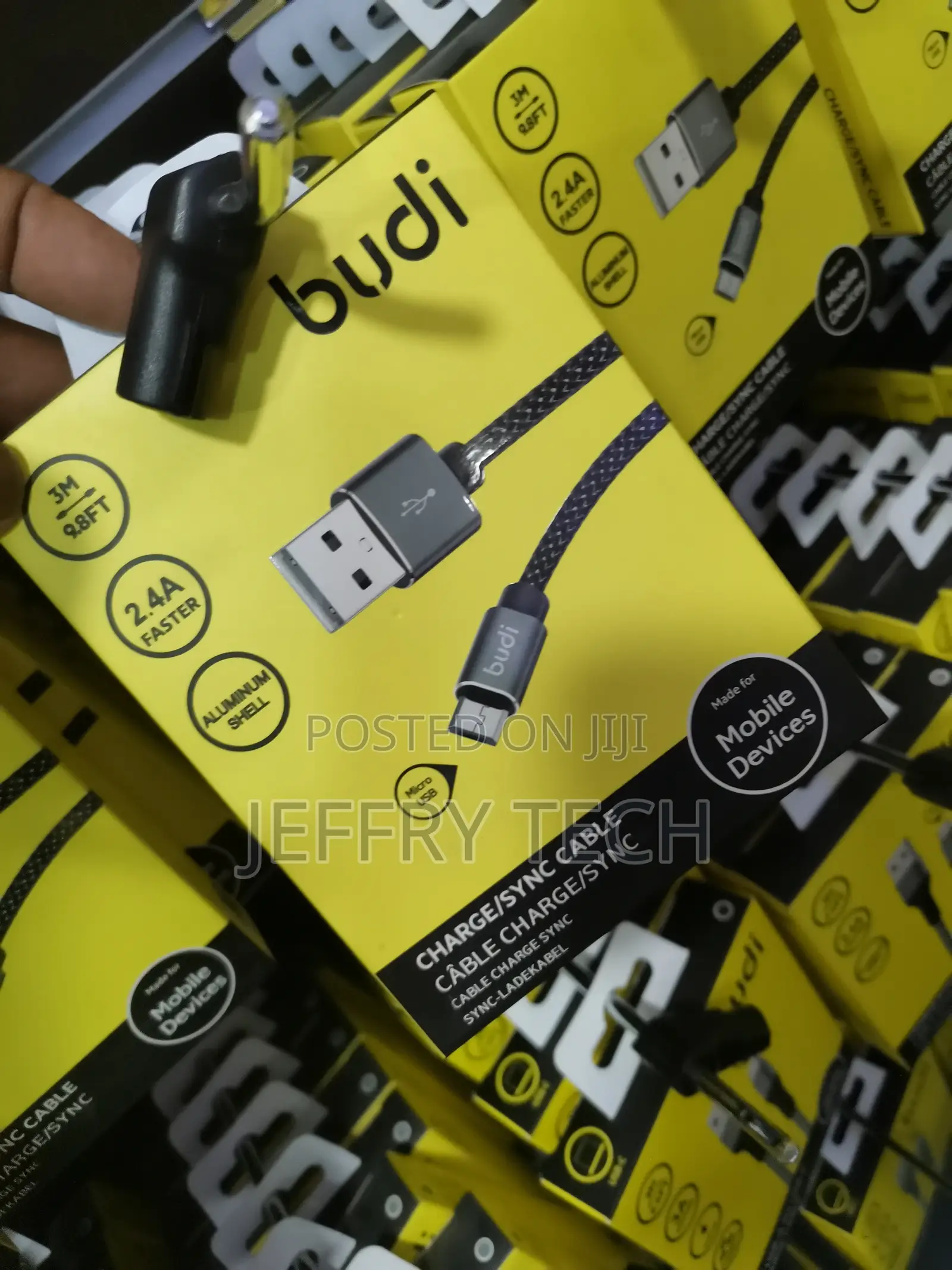 Budi Micro USB Charge / Sync Cable – 3M