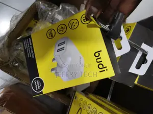 UK Dual USB Plug Charger, Budi 12W 2.4A High Speed Fast UK P
