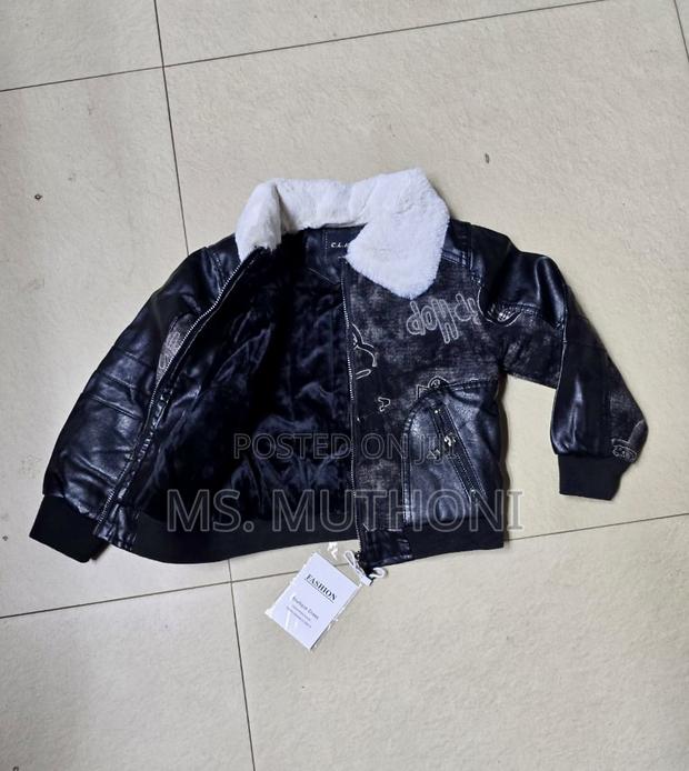 Children Jackets Pu Leather Jackets 1-4yrs - thumbnail 3
