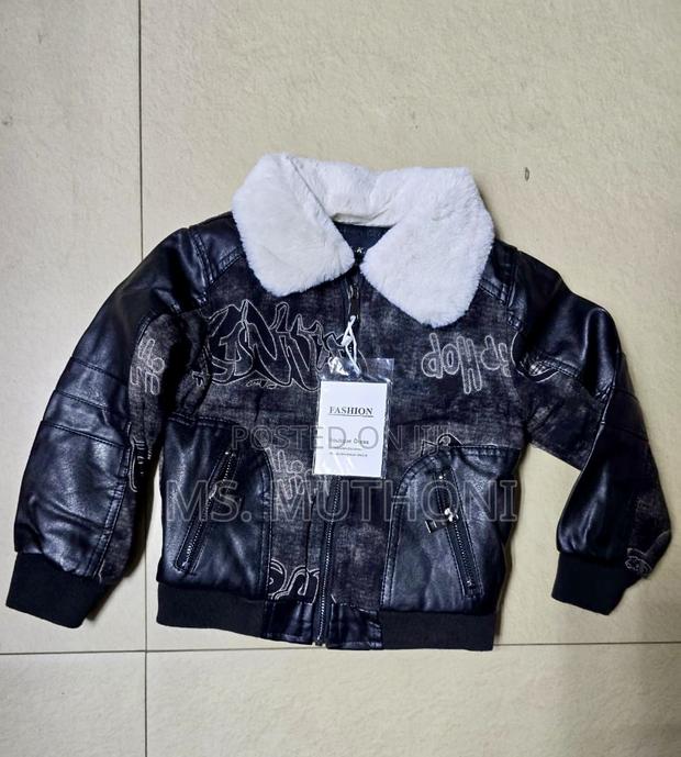 Children Jackets Pu Leather Jackets 1-4yrs - thumbnail 4