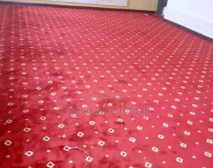 Red Vip Dotted Office and Church Wall to Wall Carpets
