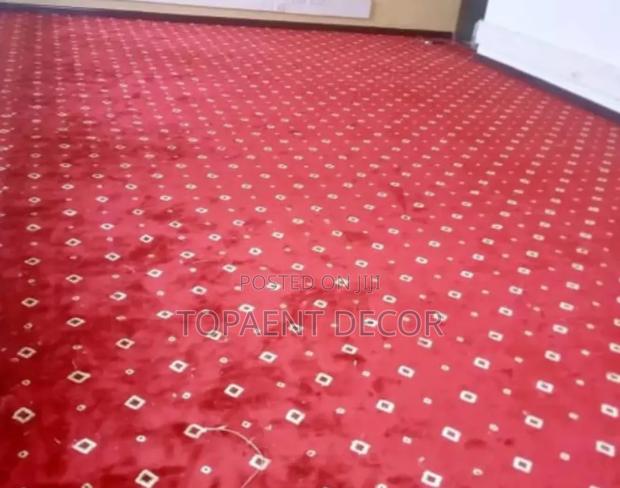 Red Vip Dotted Office and Church Wall to Wall Carpets