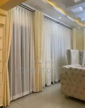 Cream Yellow Eyelates Window Curtains
