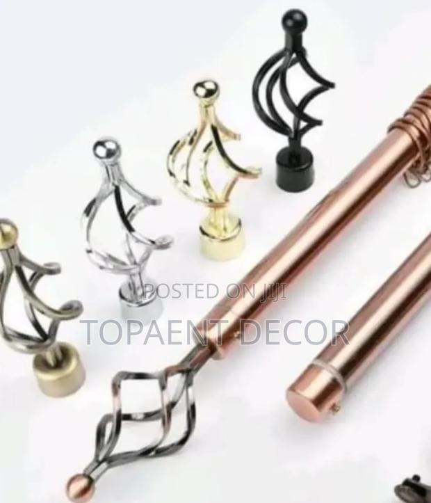 Adjustable Curtain Rods and the Flower Ends