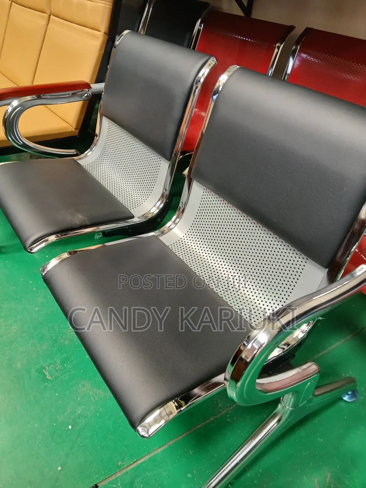 2 Seater Linked Padded Seat