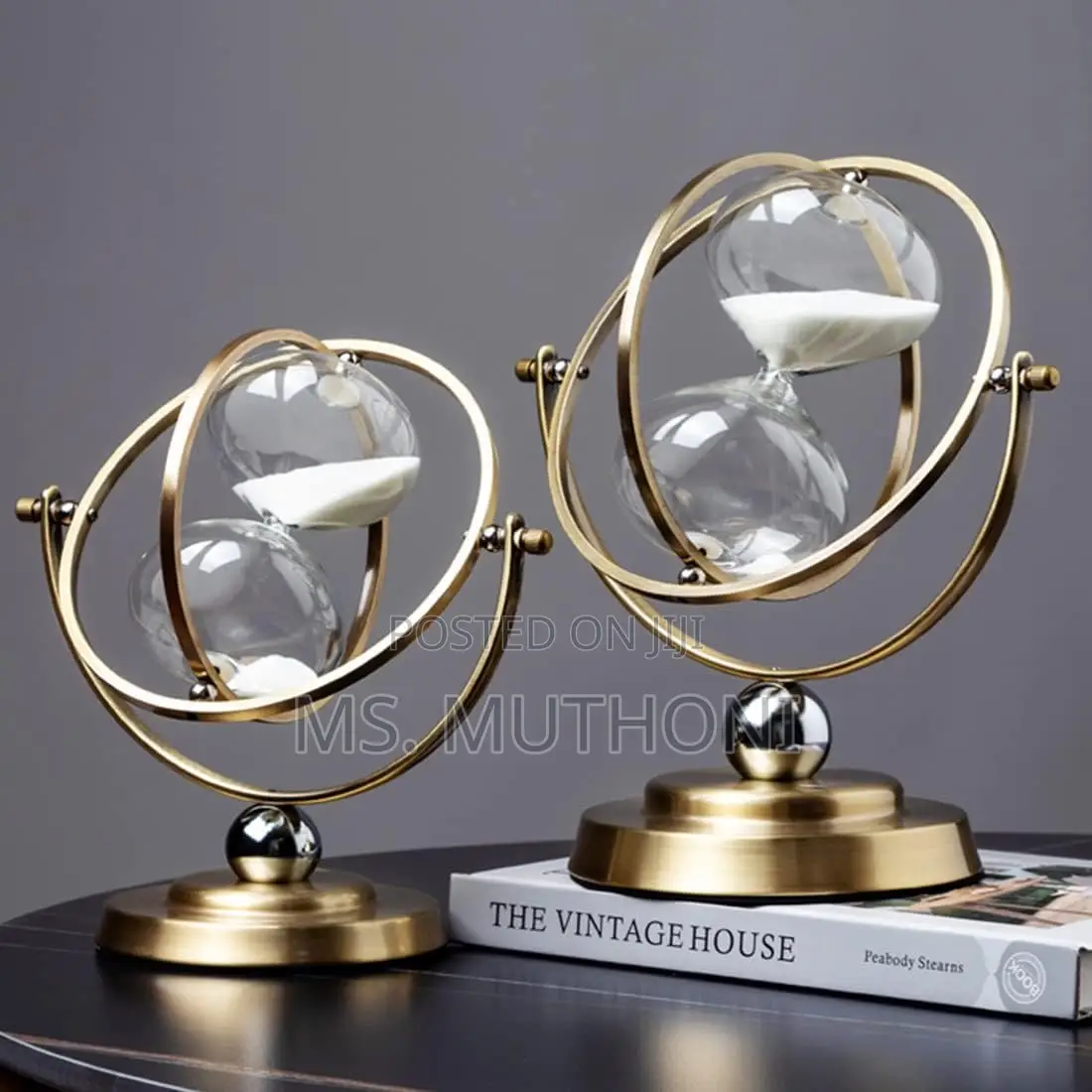 Creative Metal Hourglass Ornaments Decor