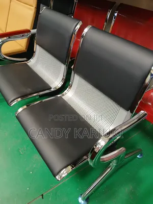 Modern 2 Seater Padded Linked Reception Chair