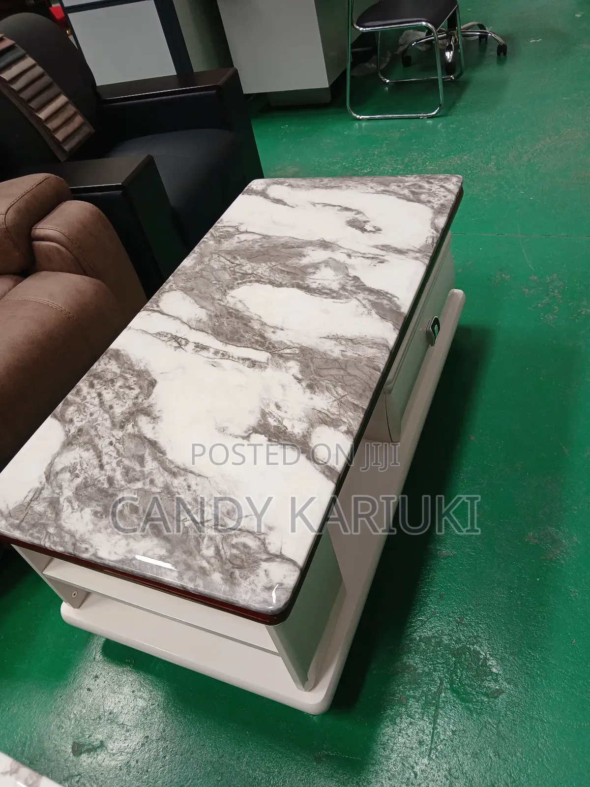 Executive Coffee Table With Pure Marble Top