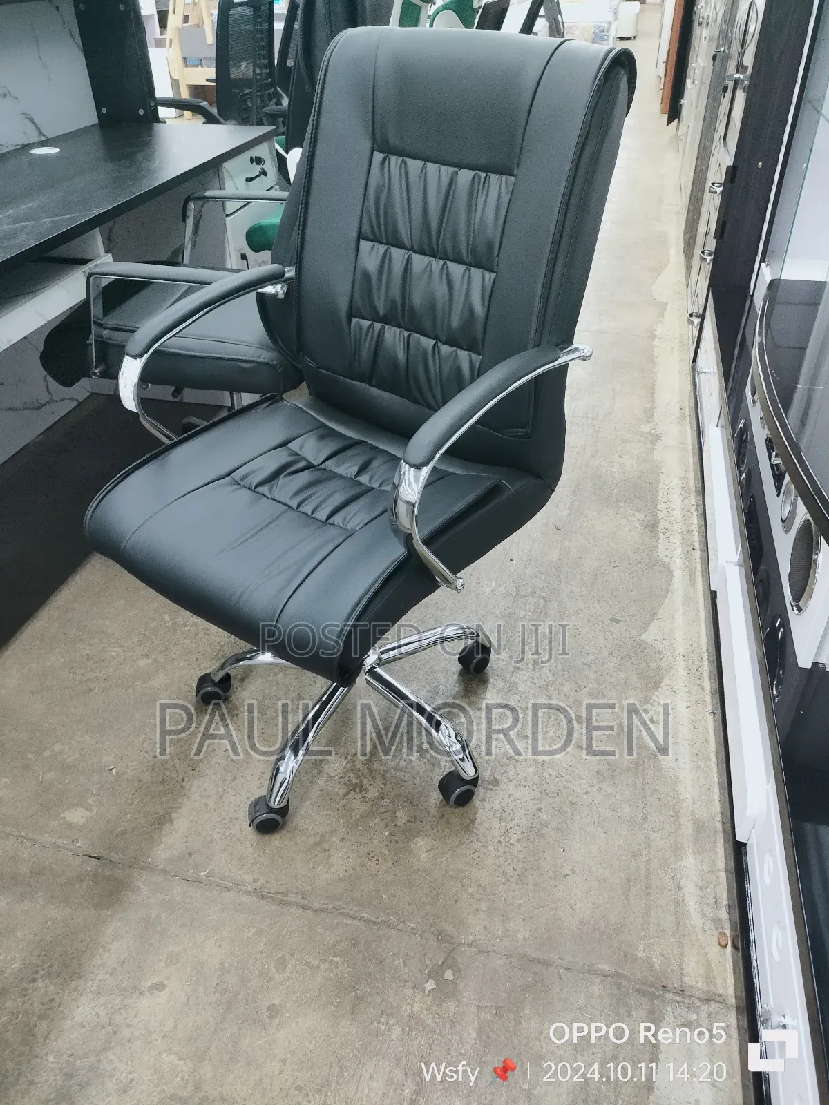 Black Leather Office Chair