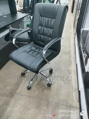 Black Leather Office Chair