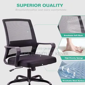 Office Chairs: Ergonomic Adjustable Mesh Swivel Desk Chair
