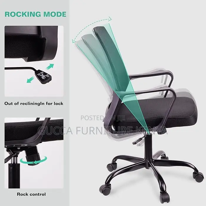 Office Chairs: Ergonomic Adjustable Mesh Swivel Desk Chair