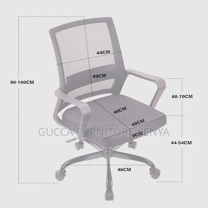 Office Chairs: Ergonomic Adjustable Mesh Swivel Desk Chair