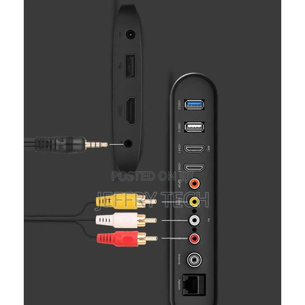 G08 3.5mm Jack To RCA RCA Composite Audio Video AV Cable Jac